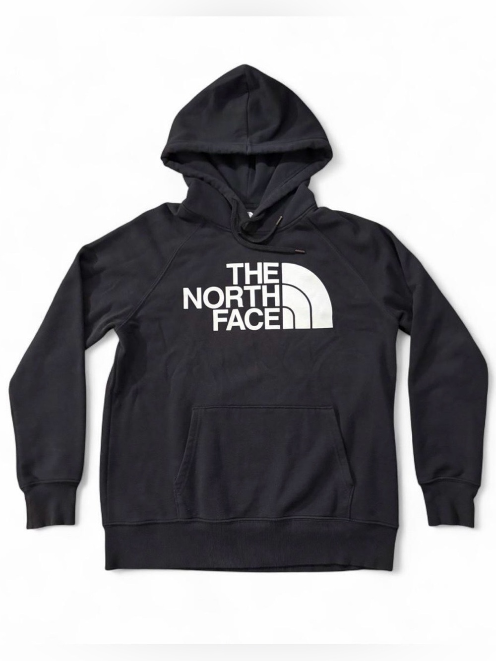 The North Face women’s Sz. M black hoodie with white logo